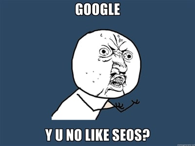 google no like seos